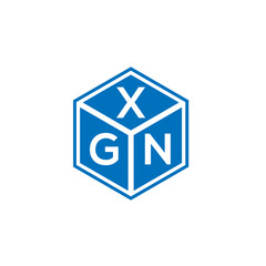 XGN letter logo design on white background. XGN creative initials letter logo concept. XGN letter design.
