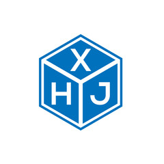 XHJ letter logo design on white background. XHJ creative initials letter logo concept. XHJ letter design.
