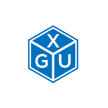 XGU letter logo design on white background. XGU creative initials letter logo concept. XGU letter design.
