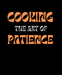 Cooking Typography T shirt Design