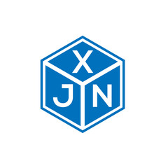 XJN letter logo design on black background. XJN creative initials letter logo concept. XJN letter design.
