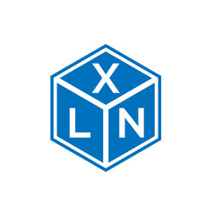 XLN letter logo design on black background. XLN creative initials letter logo concept. XLN letter design.
