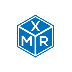 XMR letter logo design on black background. XMR creative initials letter logo concept. XMR letter design.
