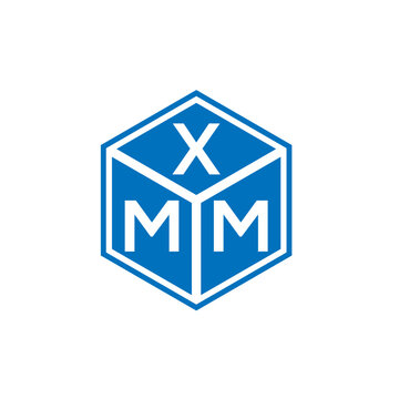 XMM letter logo design on black background. XMM creative initials letter logo concept. XMM letter design.
