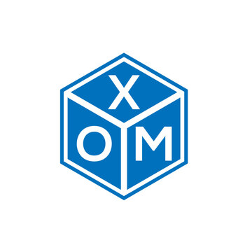 OXM letter logo design on black background. OXM creative initials letter logo concept. OXM letter design.
