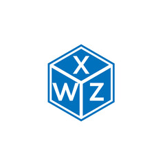 XWZ letter logo design on black background. XWZ creative initials letter logo concept. XWZ letter design.
