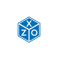 XZO letter logo design on black background. XZO creative initials letter logo concept. XZO letter design.
