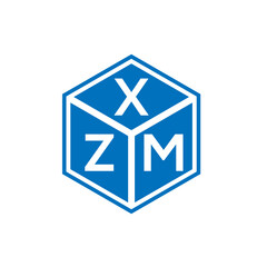 XZM letter logo design on black background. XZM creative initials letter logo concept. XZM letter design.
