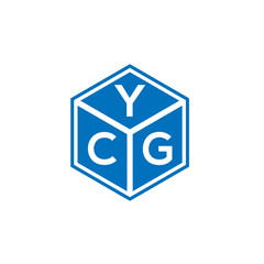 YCG letter logo design on black background. YCG creative initials letter logo concept. YCG letter design.
