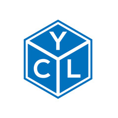 YCL letter logo design on black background. YCL creative initials letter logo concept. YCL letter design.
