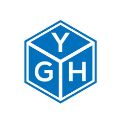 YGH letter logo design on white background. YGH creative initials letter logo concept. YGH letter design.
