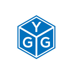 YGG letter logo design on white background. YGG creative initials letter logo concept. YGG letter design.
