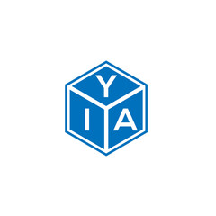 YIA letter logo design on white background. YIA creative initials letter logo concept. YIA letter design.
