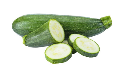 zucchini isolated on transparent png
