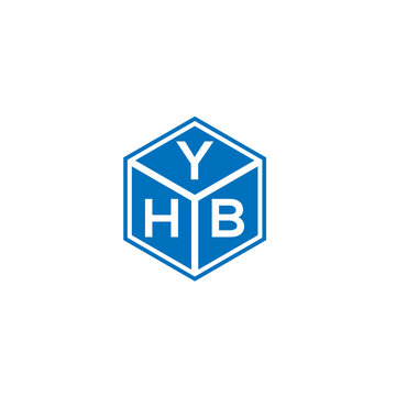 YHB letter logo design on white background. YHB creative initials letter logo concept. YHB letter design.
