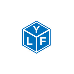 YLF letter logo design on white background. YLF creative initials letter logo concept. YLF letter design.
