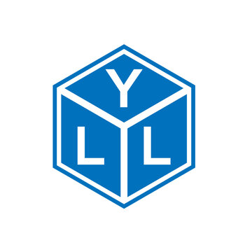 YLL letter logo design on white background. YLL creative initials letter logo concept. YLL letter design.
