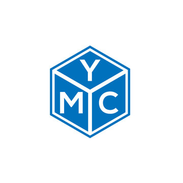 YMC letter logo design on white background. YMC creative initials letter logo concept. YMC letter design.
