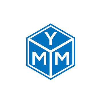 YMM letter logo design on white background. YMM creative initials letter logo concept. YMM letter design.
