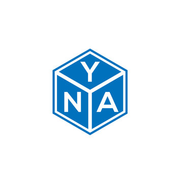 YNA letter logo design on white background. YNA creative initials letter logo concept. YNA letter design.
