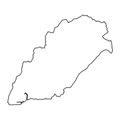 District of Neath map, district of Wales. Vector illustration.