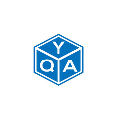 YQA letter logo design on white background. YQA creative initials letter logo concept. YQA letter design.
