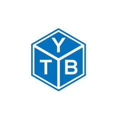 YTB letter logo design on white background. YTB creative initials letter logo concept. YTB letter design.
