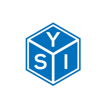 YSI letter logo design on white background. YSI creative initials letter logo concept. YSI letter design.
