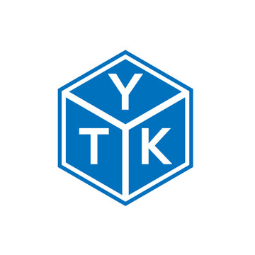 YTK letter logo design on white background. YTK creative initials letter logo concept. YTK letter design.
