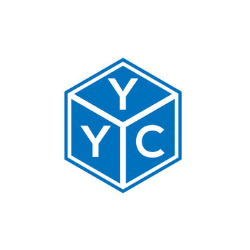 YYC letter logo design on white background. YYC creative initials letter logo concept. YYC letter design.
