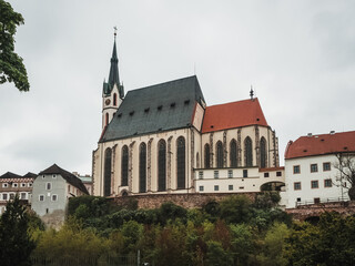 Fototapeta na wymiar The Church of Saint Vitus in Cesky Krumlov, Czech Republic