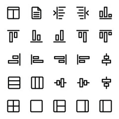 Outline icon for Alignment