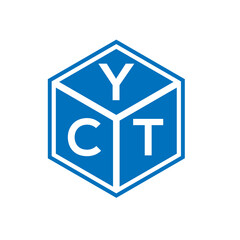 YCT letter logo design on white background. YCT creative initials letter logo concept. YCT letter design.
