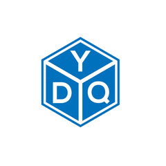 YDQ letter logo design on white background. YDQ creative initials letter logo concept. YDQ letter design.
