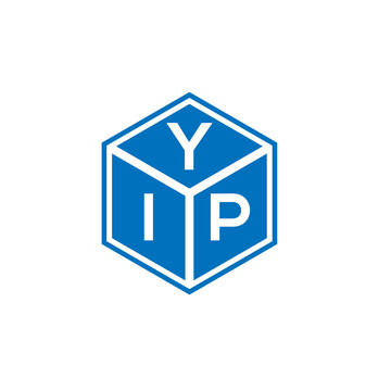 YIP letter logo design on white background. YIP creative initials letter logo concept. YIP letter design.
