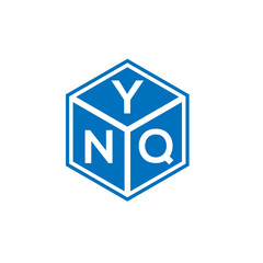 YNQ letter logo design on white background. YNQ creative initials letter logo concept. YNQ letter design.
