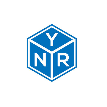 YNR letter logo design on white background. YNR creative initials letter logo concept. YNR letter design.
