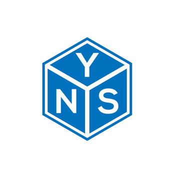 YNS letter logo design on white background. YNS creative initials letter logo concept. YNS letter design.
