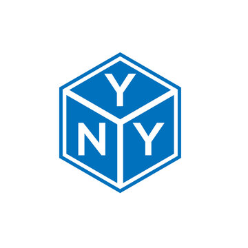 YNY letter logo design on white background. YNY creative initials letter logo concept. YNY letter design.
