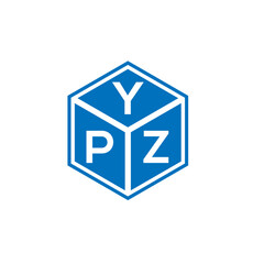 YPZ letter logo design on white background. YPZ creative initials letter logo concept. YPZ letter design.
