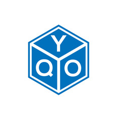 YQO letter logo design on white background. YQO creative initials letter logo concept. YQO letter design.
