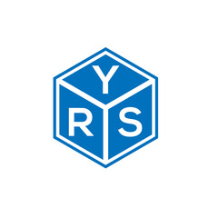 YRS letter logo design on white background. YRS creative initials letter logo concept. YRS letter design.
