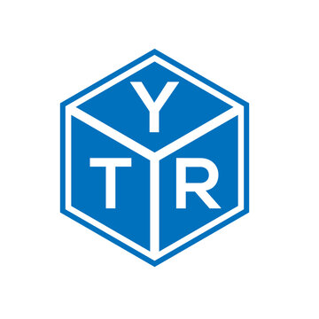 YTR letter logo design on white background. YTR creative initials letter logo concept. YTR letter design.
