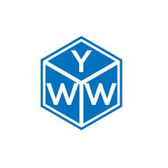 YWW letter logo design on white background. YWW creative initials letter logo concept. YWW letter design.
