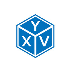 YXV letter logo design on white background. YXV creative initials letter logo concept. YXV letter design.
