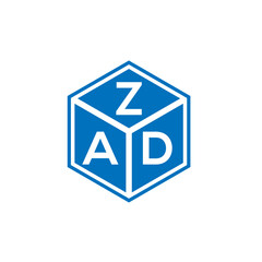 ZAD letter logo design on white background. ZAD creative initials letter logo concept. ZAD letter design.
 - obrazy, fototapety, plakaty