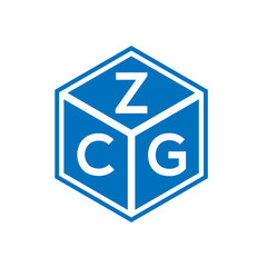 ZCG letter logo design on white background. ZCG creative initials letter logo concept. ZCG letter design.
