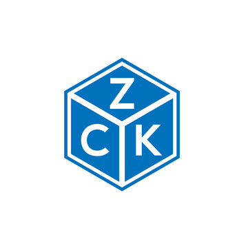 ZCK letter logo design on white background. ZCK creative initials letter logo concept. ZCK letter design.
