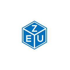 ZEU letter logo design on white background. ZEU creative initials letter logo concept. ZEU letter design.
