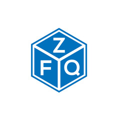 ZFQ letter logo design on white background. ZFQ creative initials letter logo concept. ZFQ letter design.
